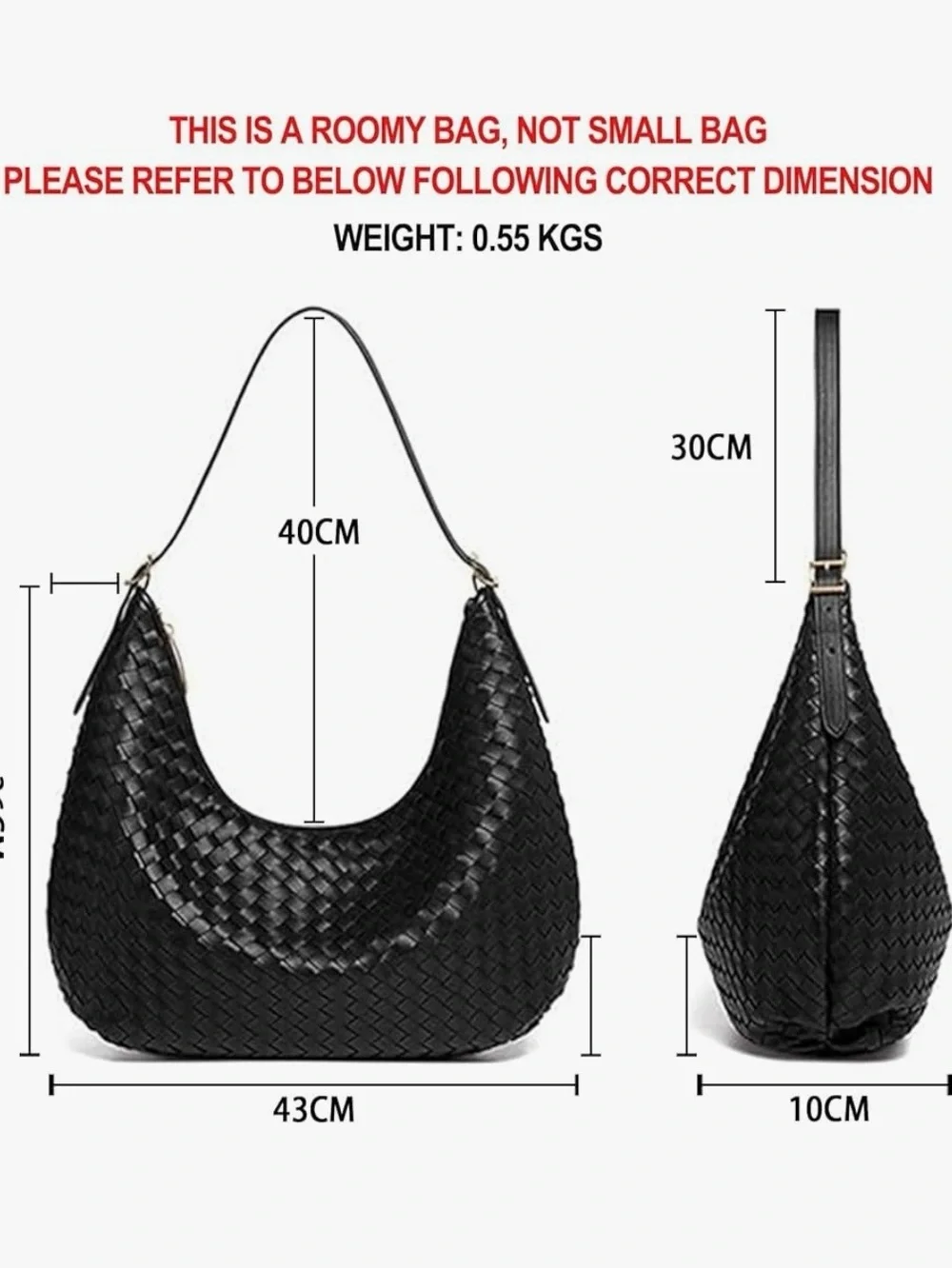 Woven Shoulder Handbag
